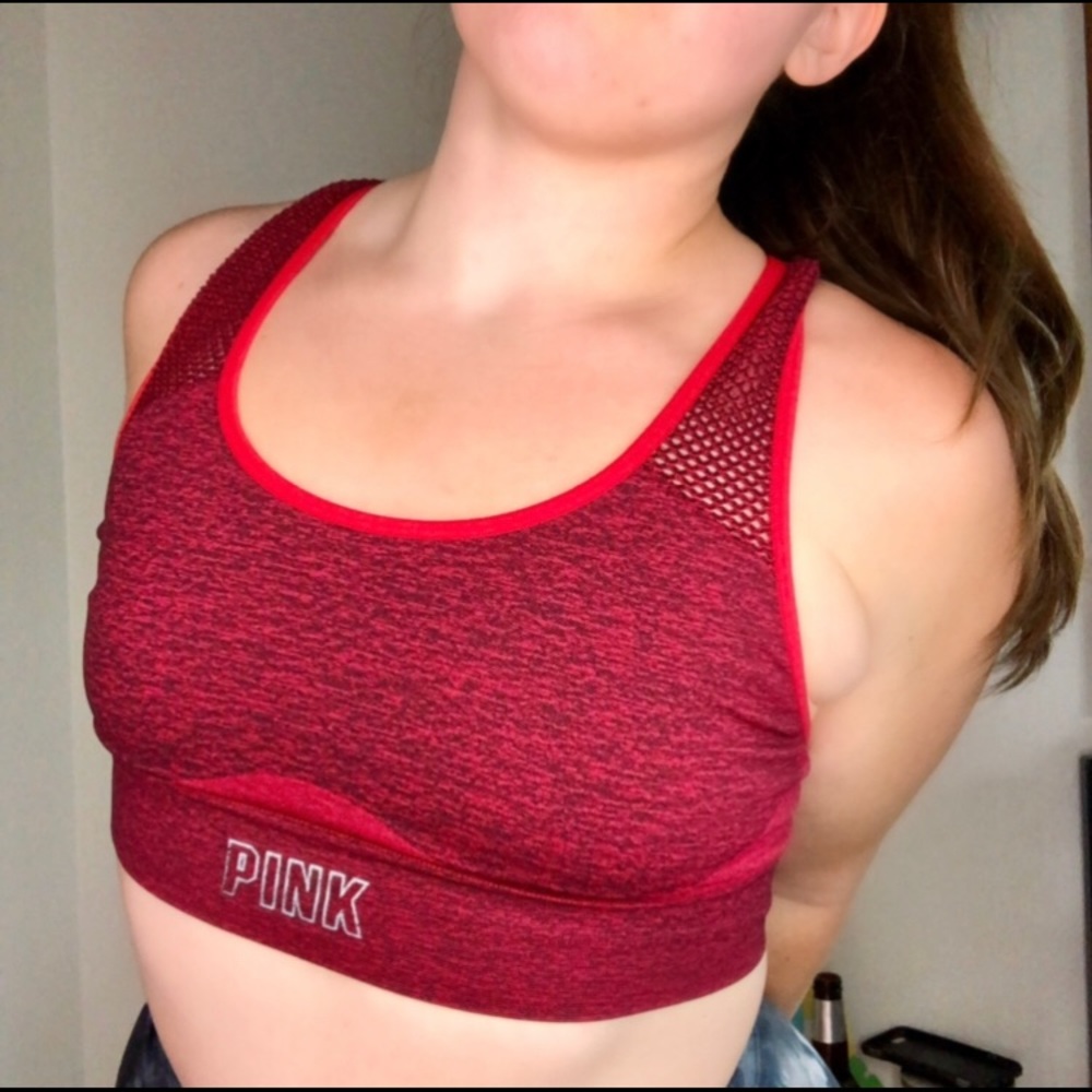 PINK Victoria’s Secret Seamless Sports Bra Sz M